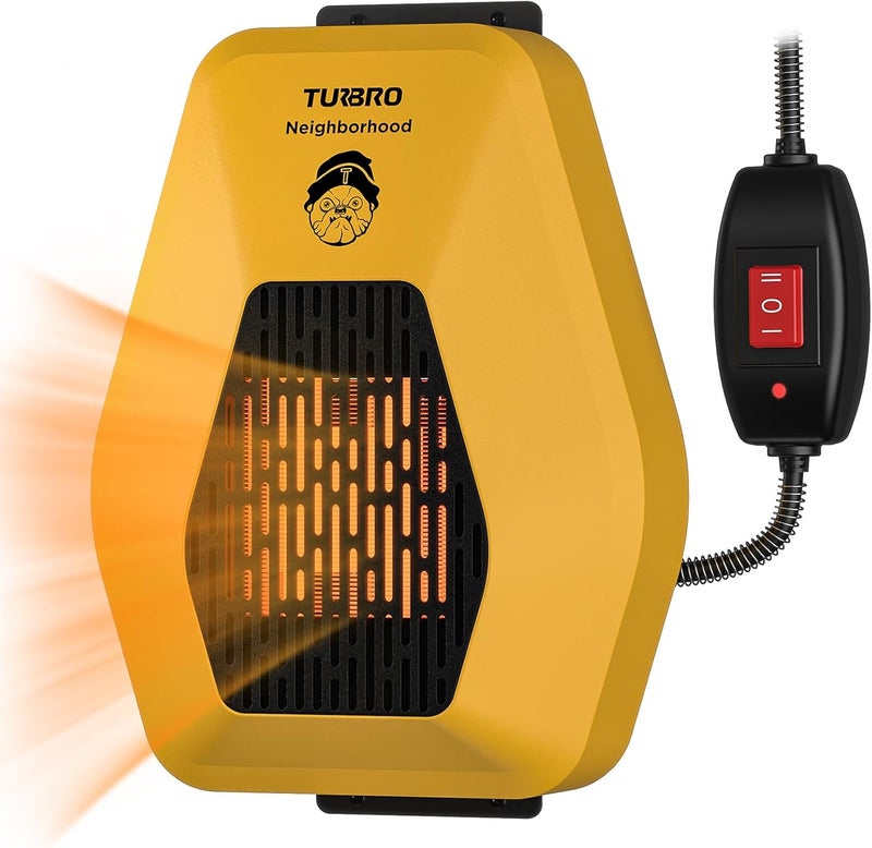 TURBRO Neighborhood DH800A Dog House Heater 800W, Wall Mount, 10ft Anti Bite Cord, Waterproof Control, Overheat Protection, Electric Warmer for Hound Kennel Cat Cage Chicken Coop, UL Test Passed - Image 1
